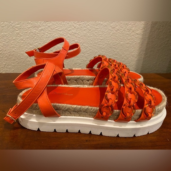 3.1 Phillip Lim Noa Platform Sandals size 40 Cruz Ring Platform watermelon red - Picture 8 of 11